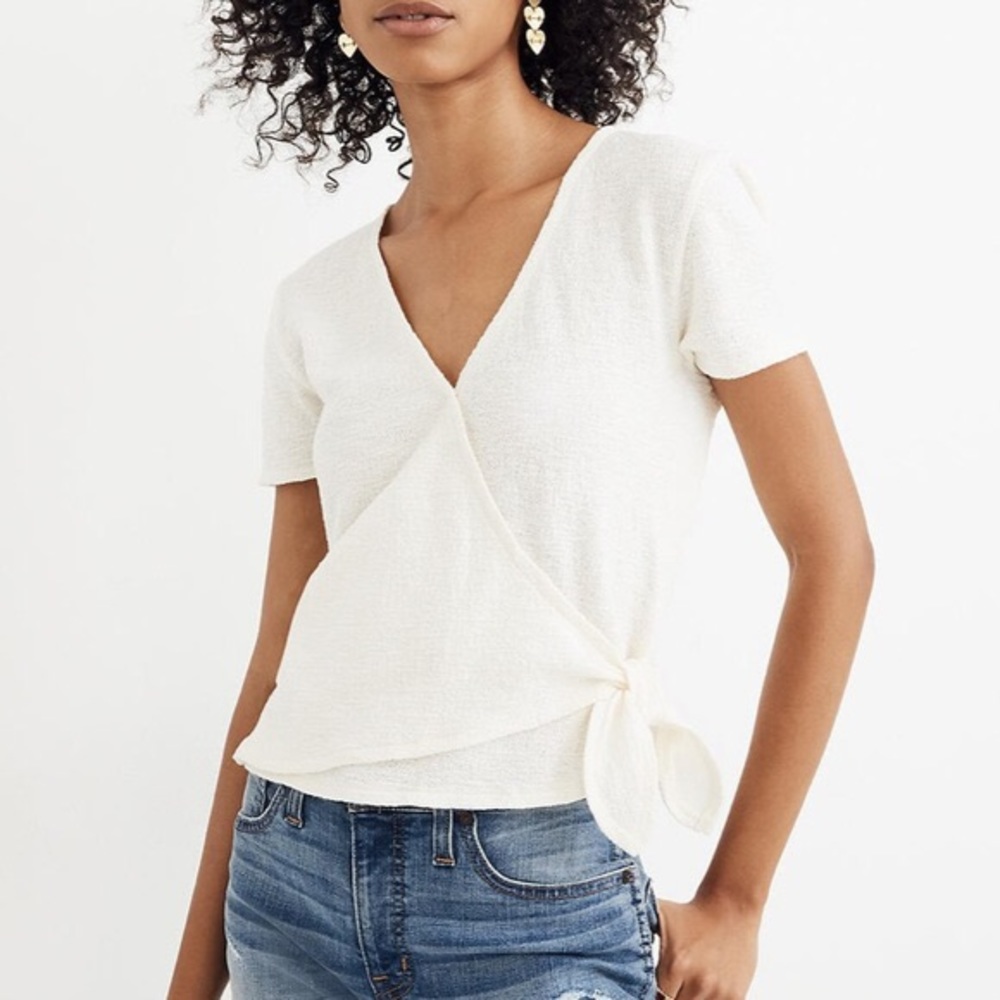 Madewell texture and thread wrap tee